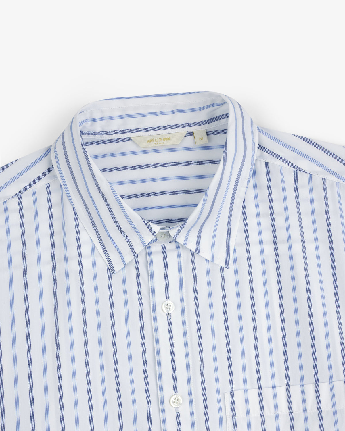 Aimé Leon Dore Blue / navy stripe Poplin Casual Shirt Clothing
