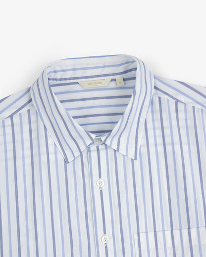 Aimé Leon Dore Blue / navy stripe Poplin Casual Shirt Clothing