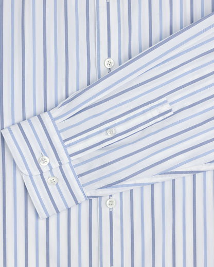 Aimé Leon Dore Blue / navy stripe Poplin Casual Shirt Clothing
