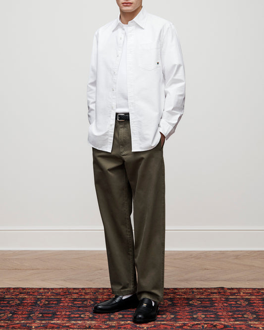 Aimé Leon Dore Bright white Crest Oxford Shirt Clothing