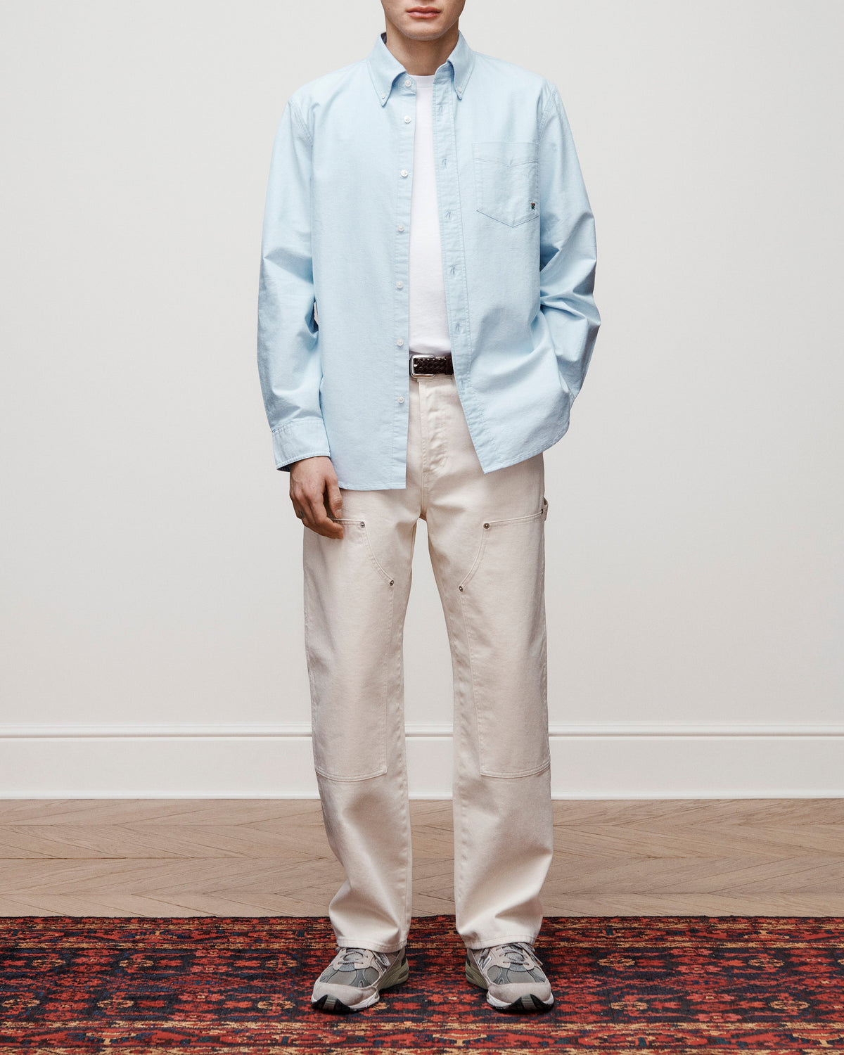 Aimé Leon Dore Oxford blue Crest Oxford Shirt Clothing