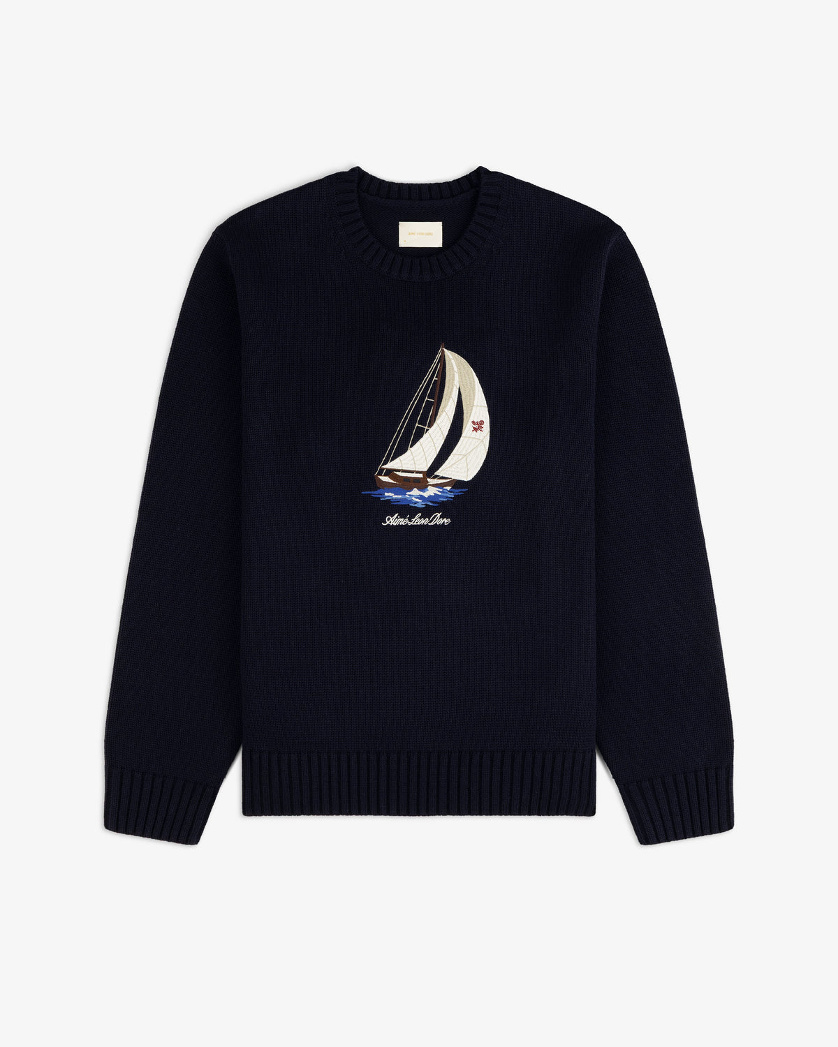 Aimé Leon Dore Navy blazer Regatta Embroidered Crewneck Sweater Clothing