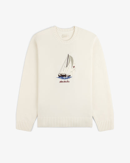 Aimé Leon Dore Pristine Regatta Embroidered Crewneck Sweater Clothing