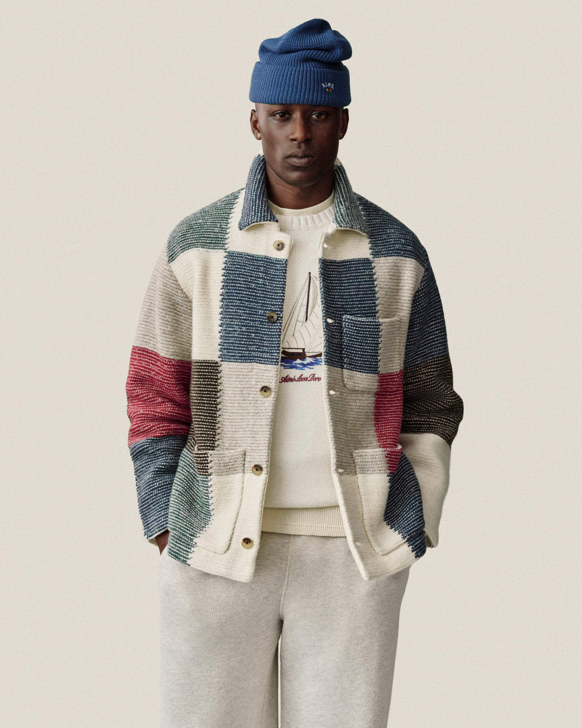 Aimé Leon Dore Pristine Regatta Embroidered Crewneck Sweater Clothing