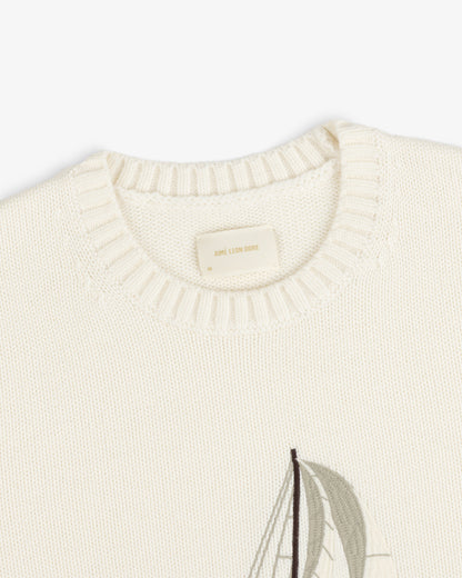 Aimé Leon Dore Pristine Regatta Embroidered Crewneck Sweater Clothing