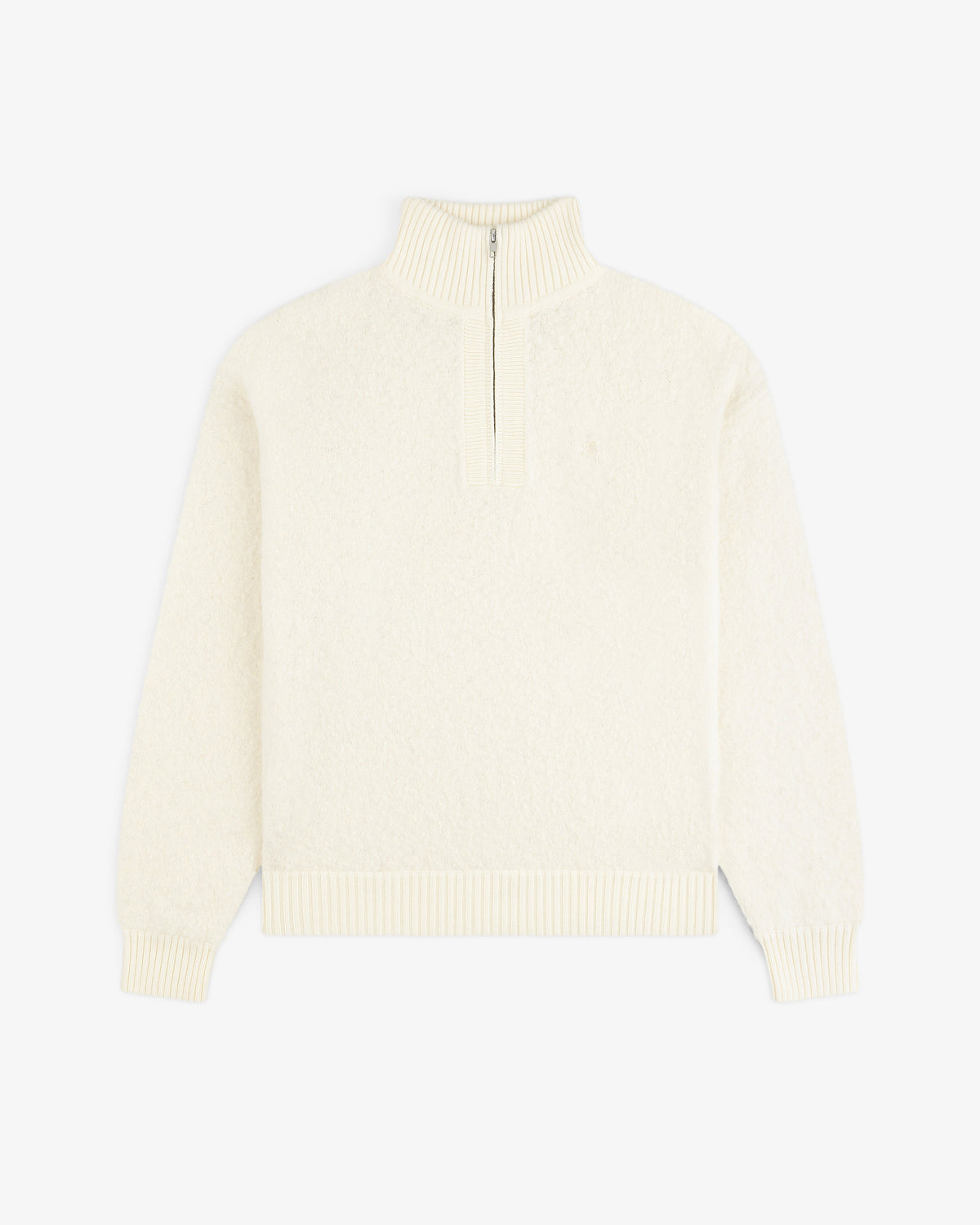 Aimé Leon Dore Coconut milk Alpaca Wool Quarter Zip Sweater Clothing