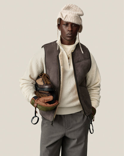 Aimé Leon Dore Coconut milk Alpaca Wool Quarter Zip Sweater Clothing