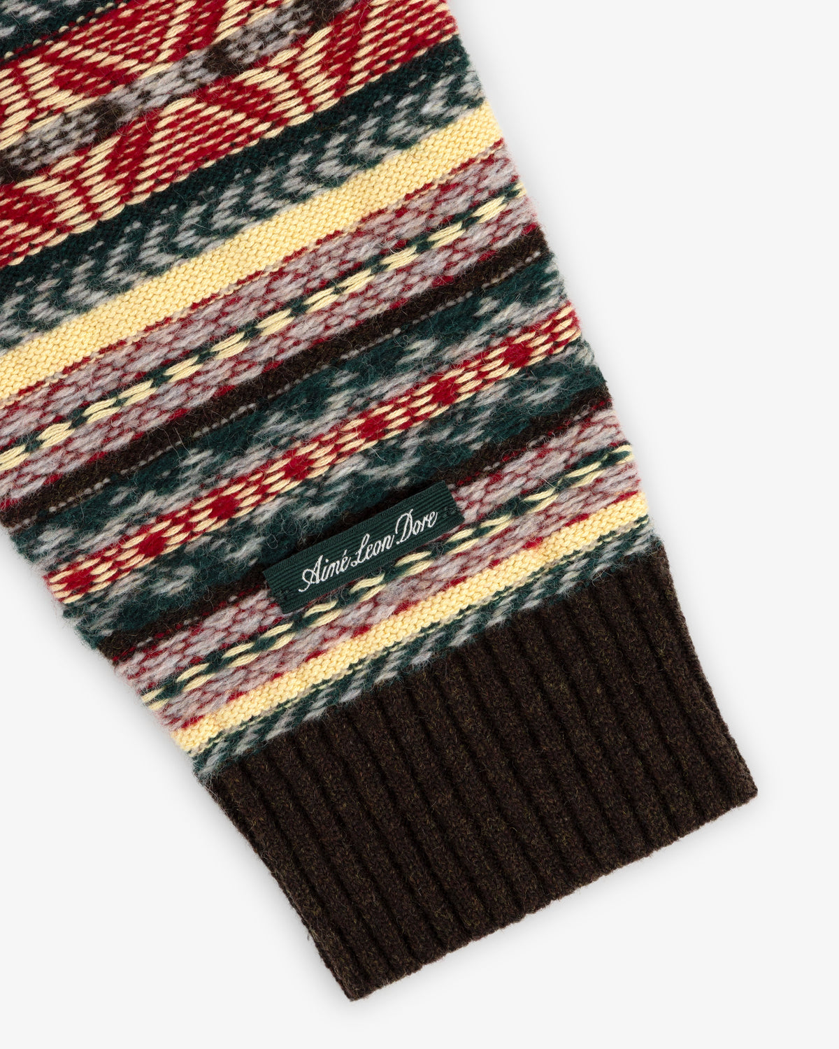 Aimé Leon Dore Evening blue Fair Isle V-Neck Sweater Clothing