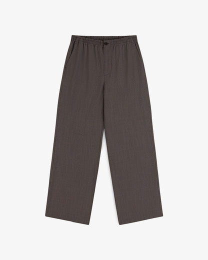 Aimé Leon Dore Brown houndstooth Houndstooth Elasticated Waist Trouser Clothing
