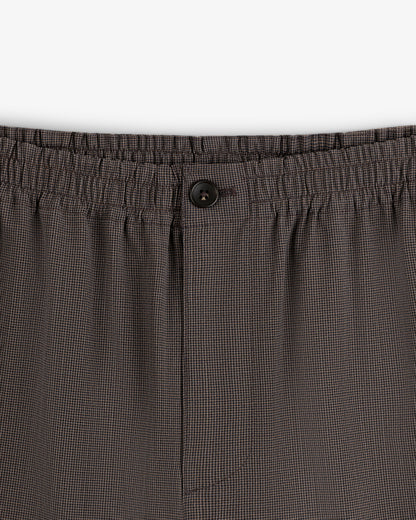 Aimé Leon Dore Brown houndstooth Houndstooth Elasticated Waist Trouser Clothing