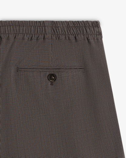 Aimé Leon Dore Brown houndstooth Houndstooth Elasticated Waist Trouser Clothing