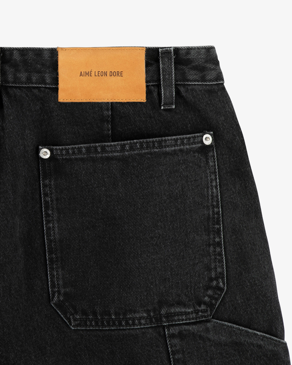 Aimé Leon Dore Washed black Denim Carpenter Pant Clothing