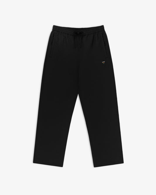 Aimé Leon Dore Jet black Crest Nylon Track Pant Clothing