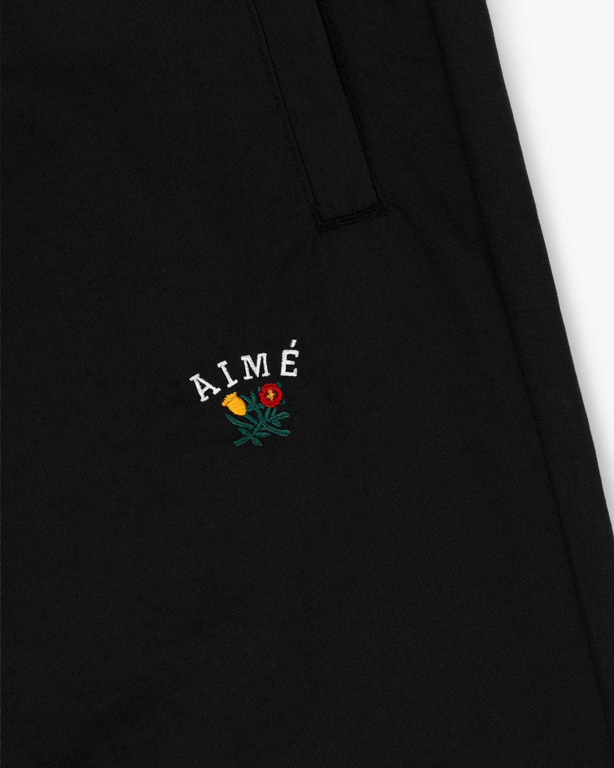 Aimé Leon Dore Jet black Crest Nylon Track Pant Clothing