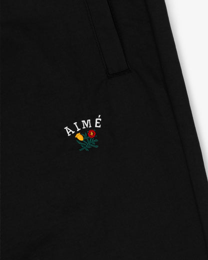 Aimé Leon Dore Jet black Crest Nylon Track Pant Clothing