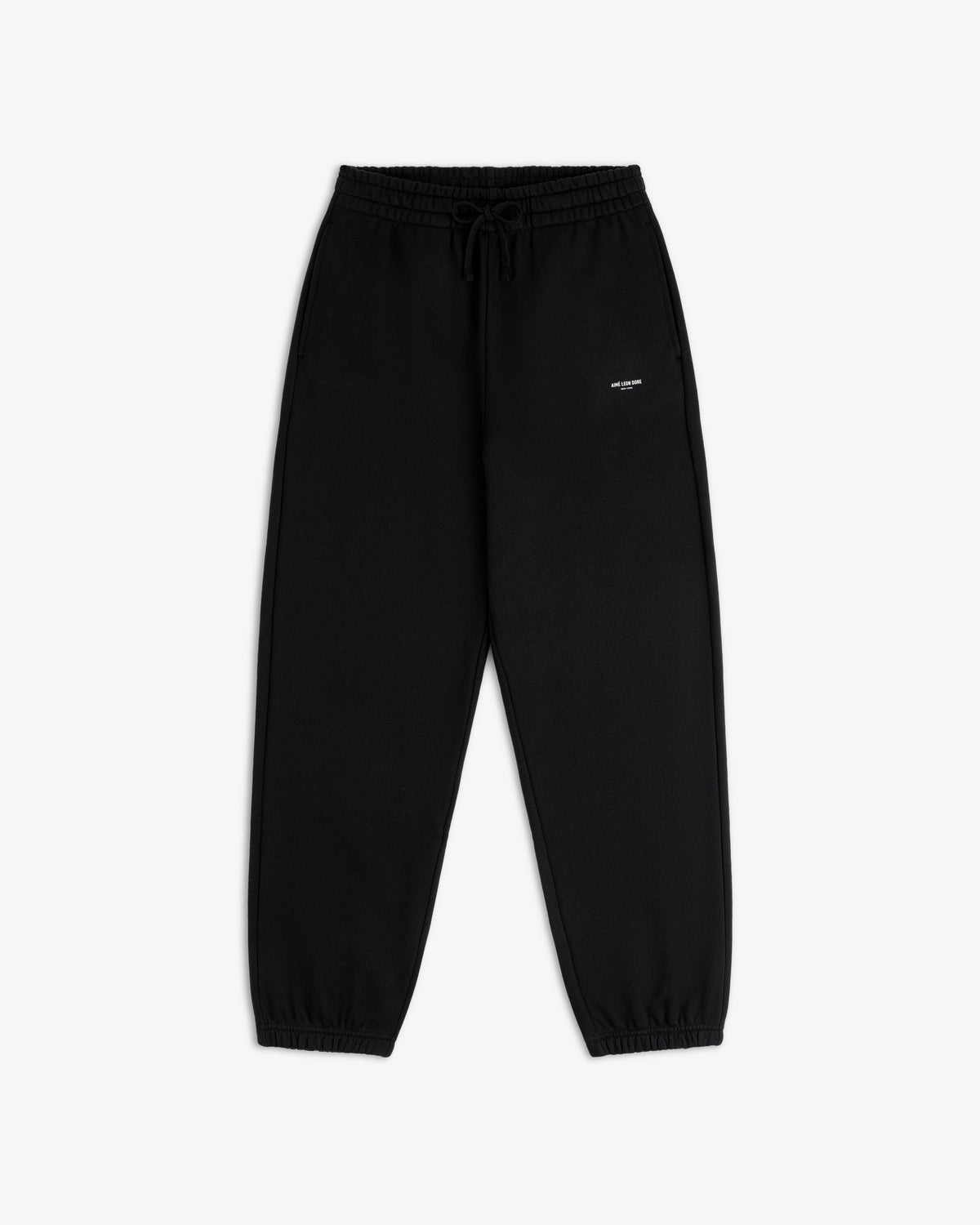 Aimé Leon Dore Jet black Micro Logo Sweatpants Clothing