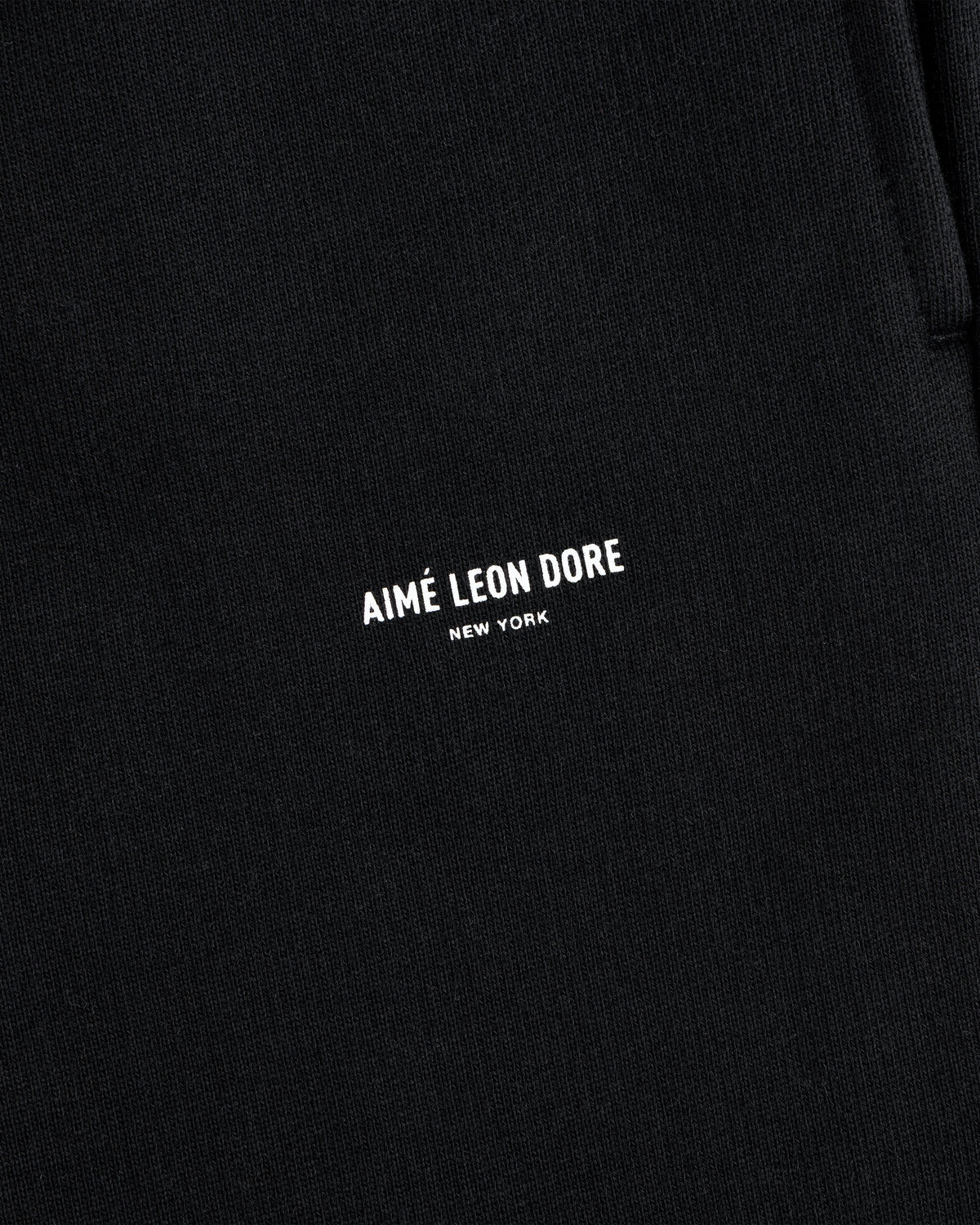 Aimé Leon Dore Jet black Micro Logo Sweatpants Clothing