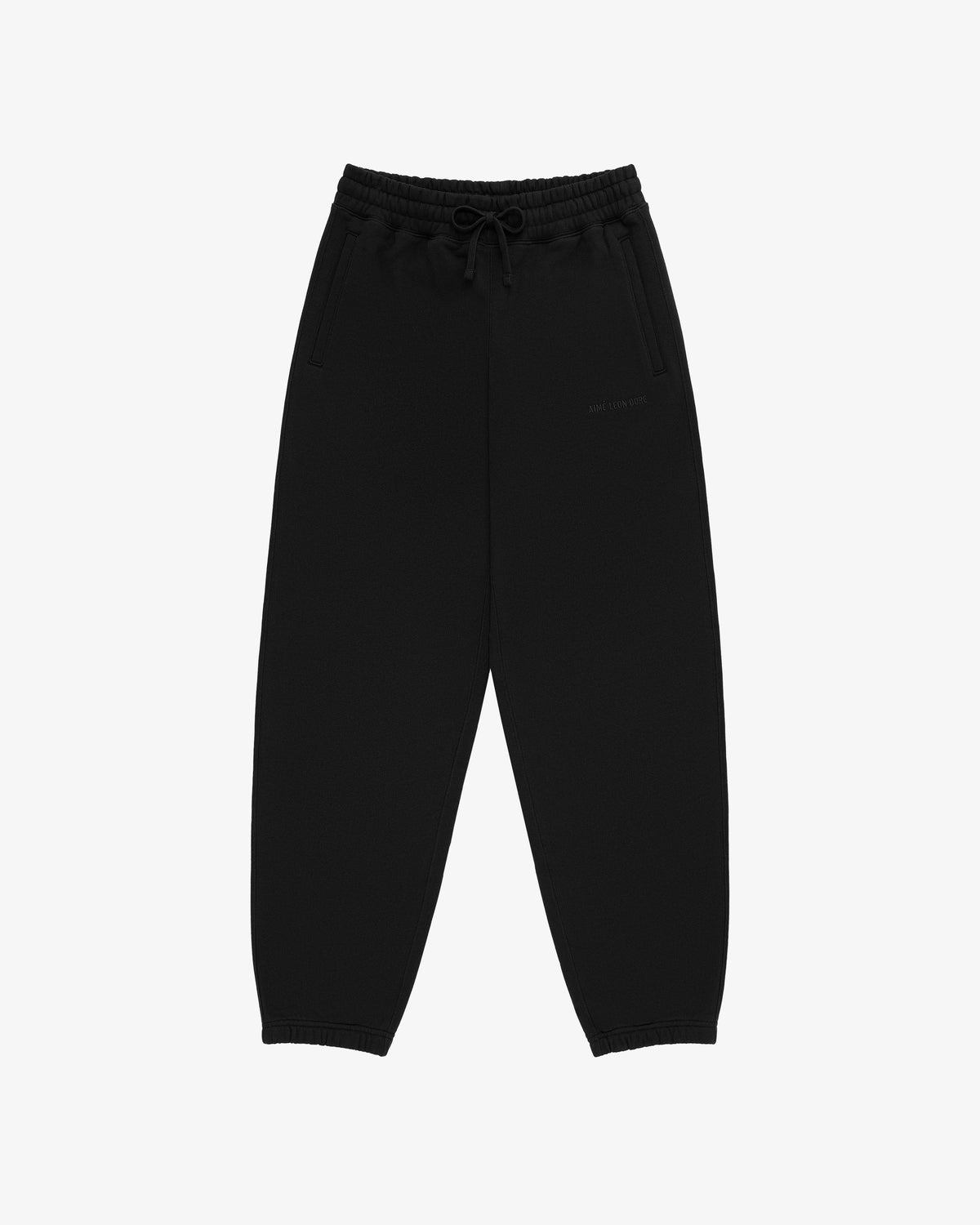 Aimé Leon Dore Jet black Tonal Logo Sweatpants Clothing