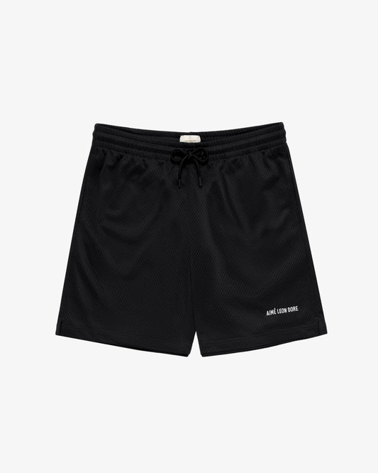 Aimé Leon Dore Jet black Logo Gym Short Clothing