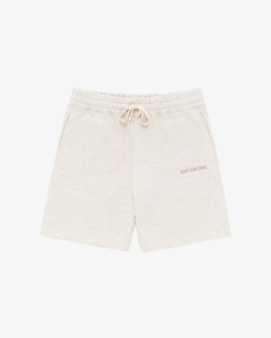 Aimé Leon Dore Oatmeal Tonal Logo Sweatshorts Clothing
