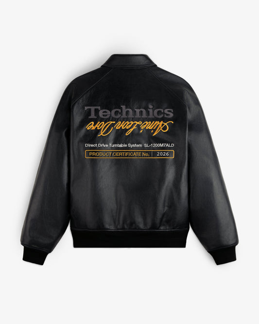 Aimé Leon Dore Evening blue ALD / Technics Varsity Leather Jacket Clothing