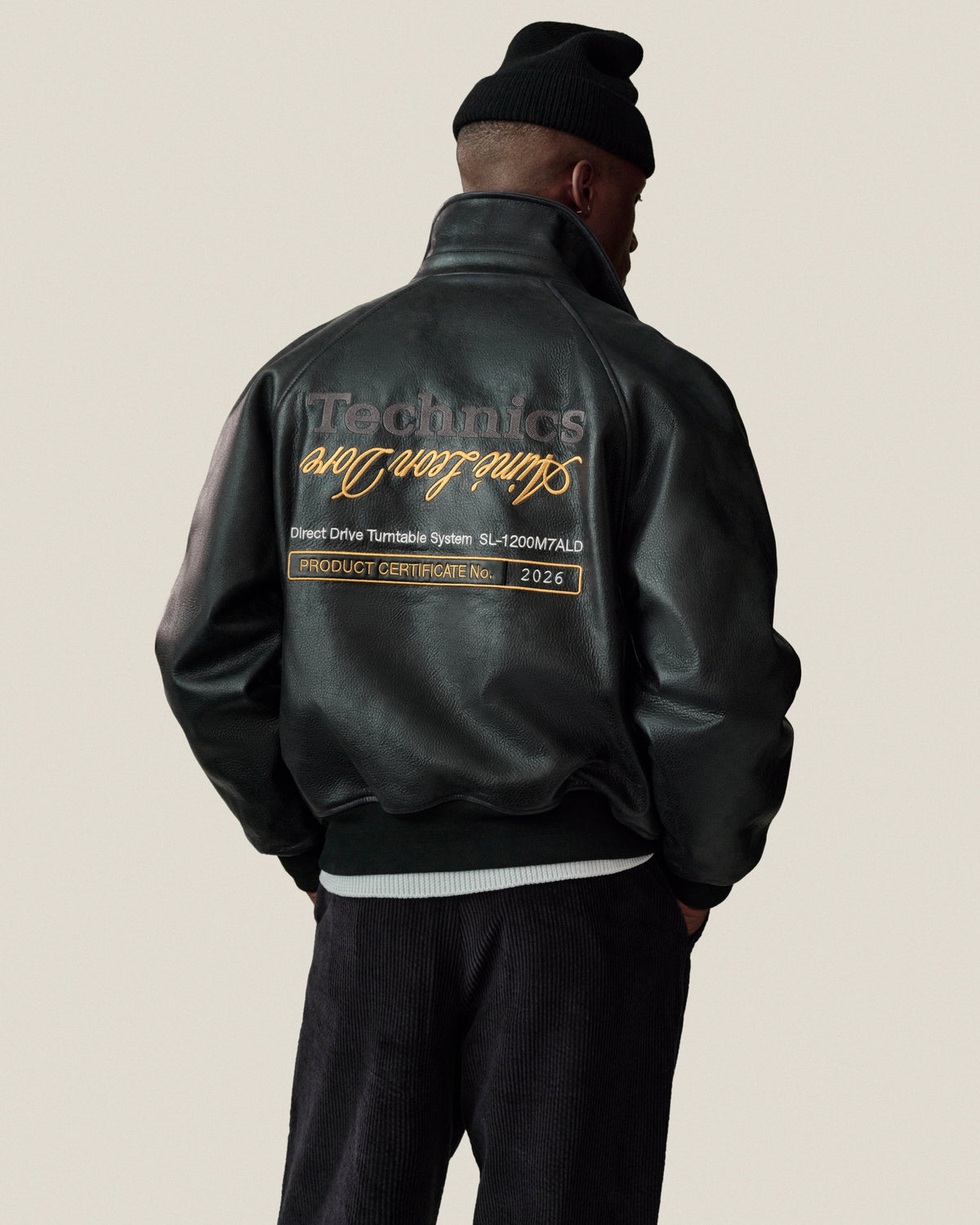 Aimé Leon Dore Evening blue ALD / Technics Varsity Leather Jacket Clothing