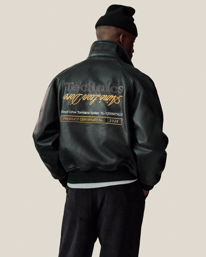 Aimé Leon Dore Evening blue ALD / Technics Varsity Leather Jacket Clothing