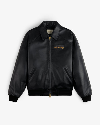 Aimé Leon Dore Evening blue ALD / Technics Varsity Leather Jacket Clothing