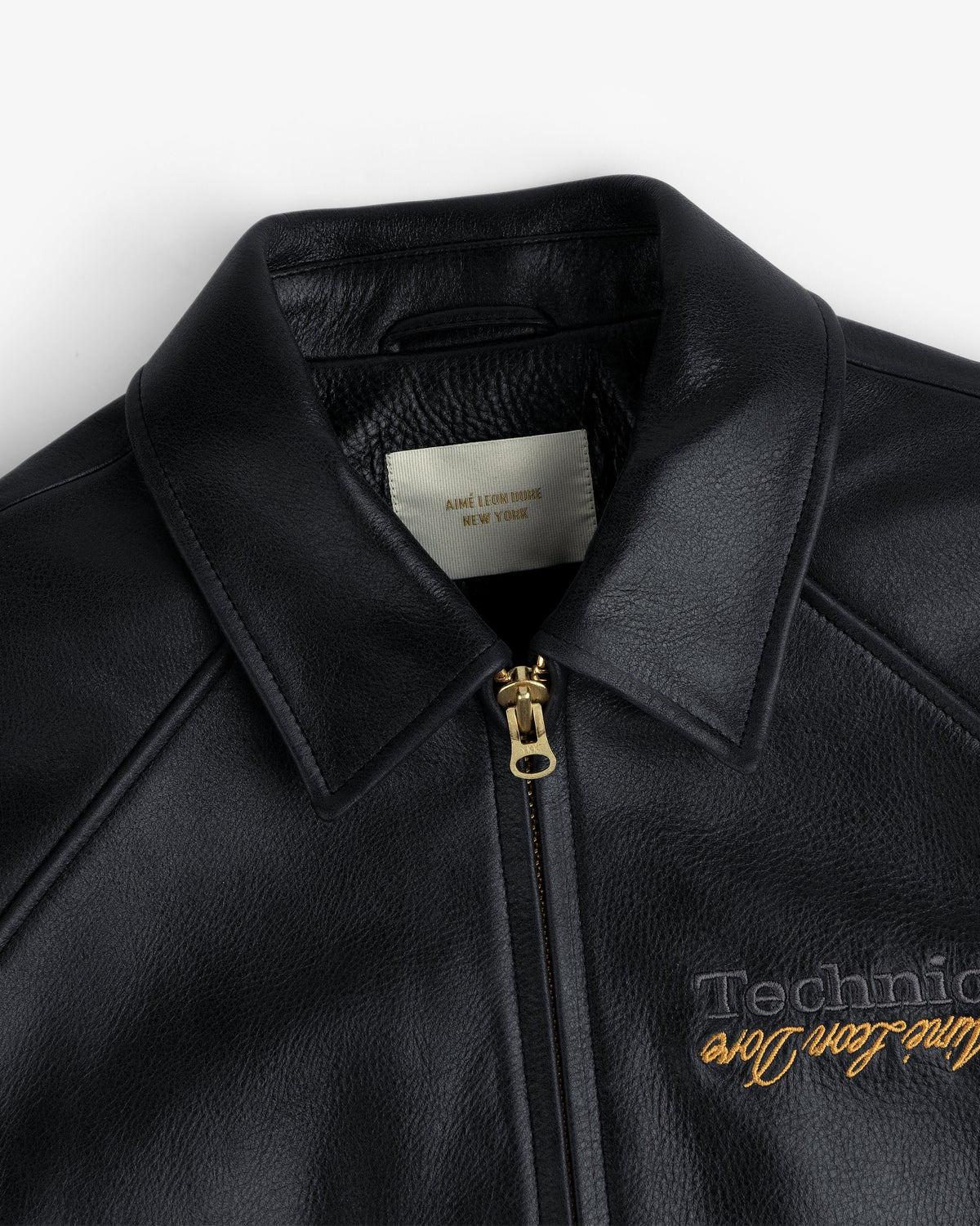 Aimé Leon Dore Evening blue ALD / Technics Varsity Leather Jacket Clothing