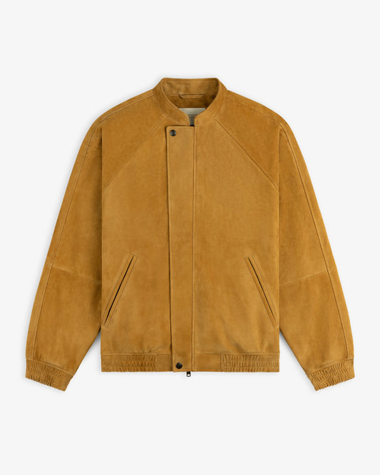Aimé Leon Dore Evening blue Suede Cafe Racer Jacket Clothing
