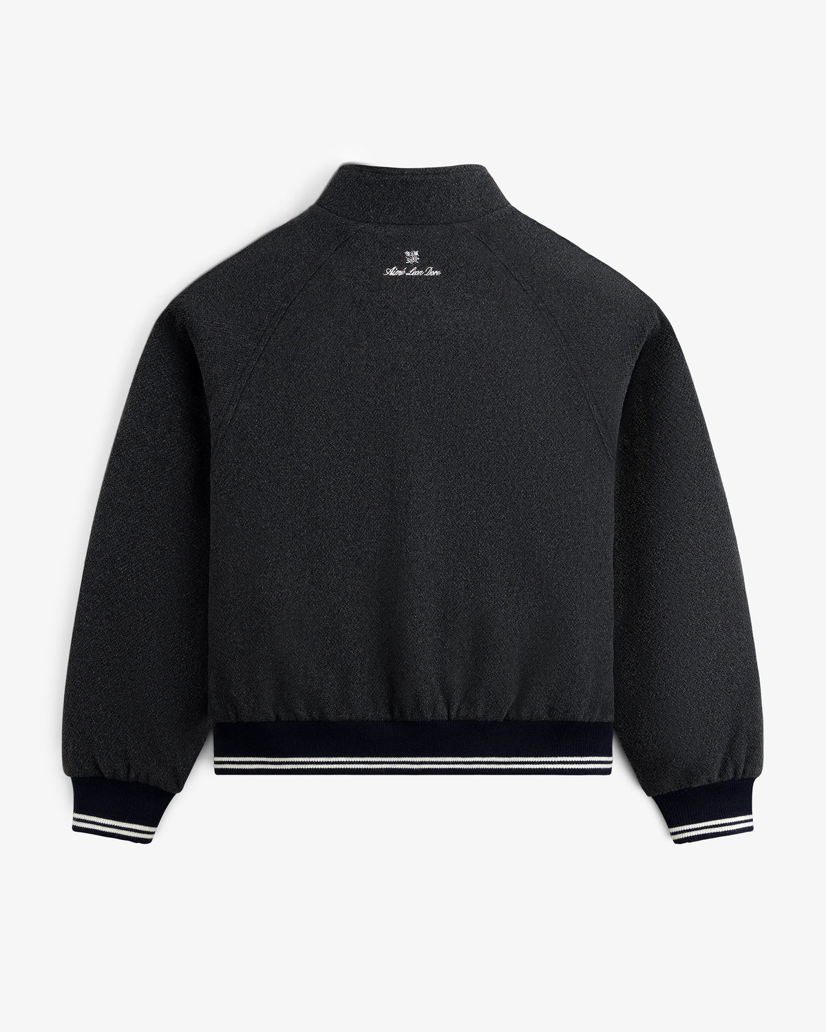 Aimé Leon Dore Charcoal NY Highlanders Wool Varsity Jacket Clothing