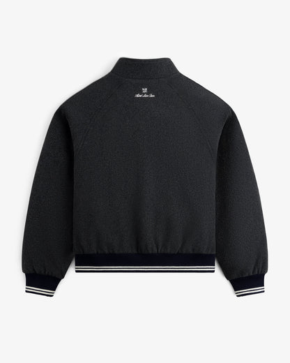 Aimé Leon Dore Charcoal NY Highlanders Wool Varsity Jacket Clothing