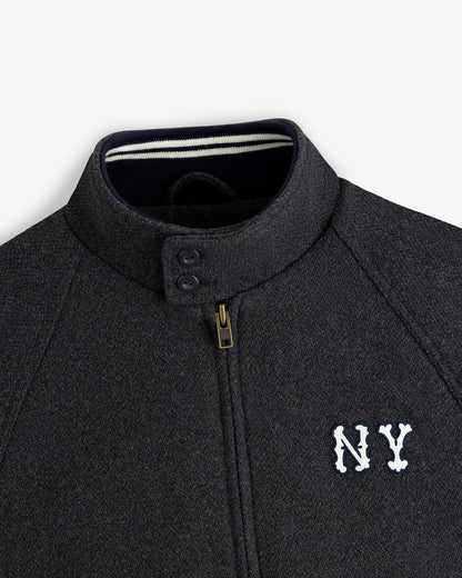 Aimé Leon Dore Charcoal NY Highlanders Wool Varsity Jacket Clothing