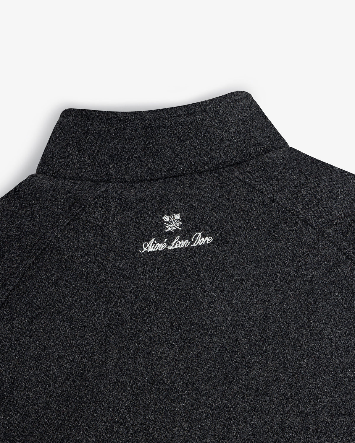 Aimé Leon Dore Charcoal NY Highlanders Wool Varsity Jacket Clothing