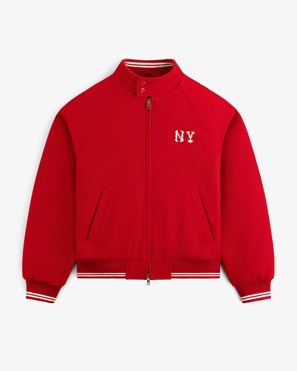 Aimé Leon Dore Equestrian red NY Highlanders Wool Varsity Jacket Clothing