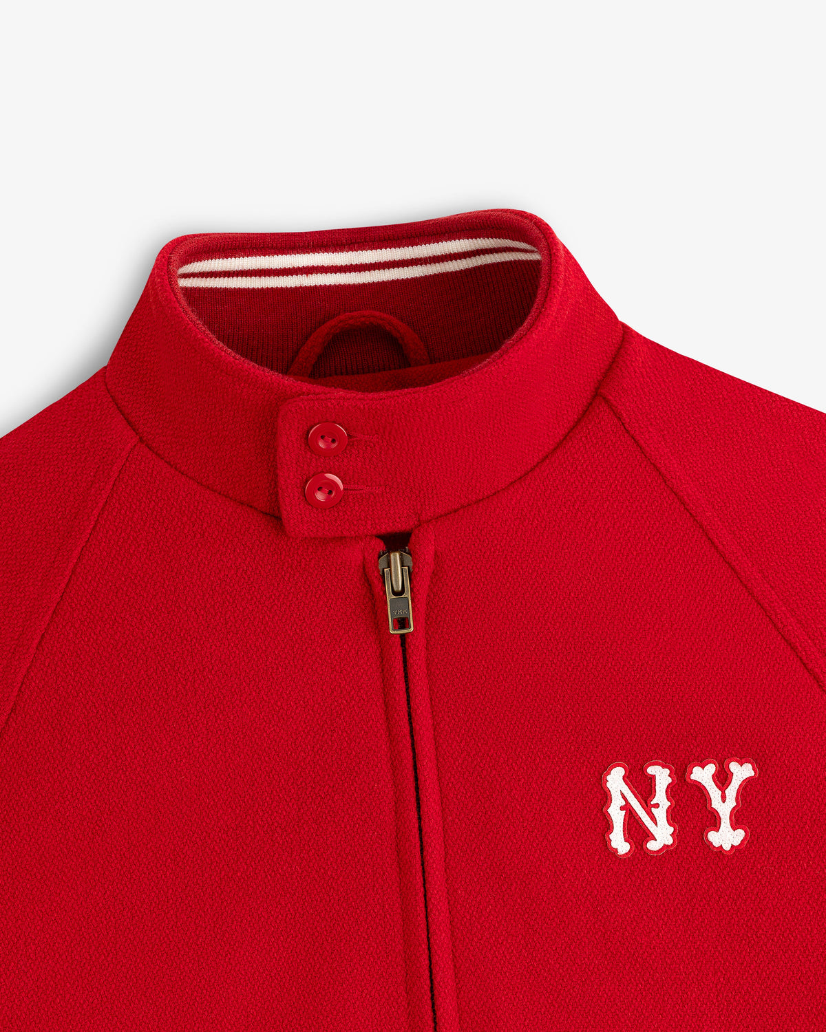 Aimé Leon Dore Equestrian red NY Highlanders Wool Varsity Jacket Clothing