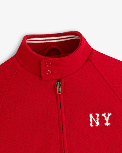 Aimé Leon Dore Equestrian red NY Highlanders Wool Varsity Jacket Clothing
