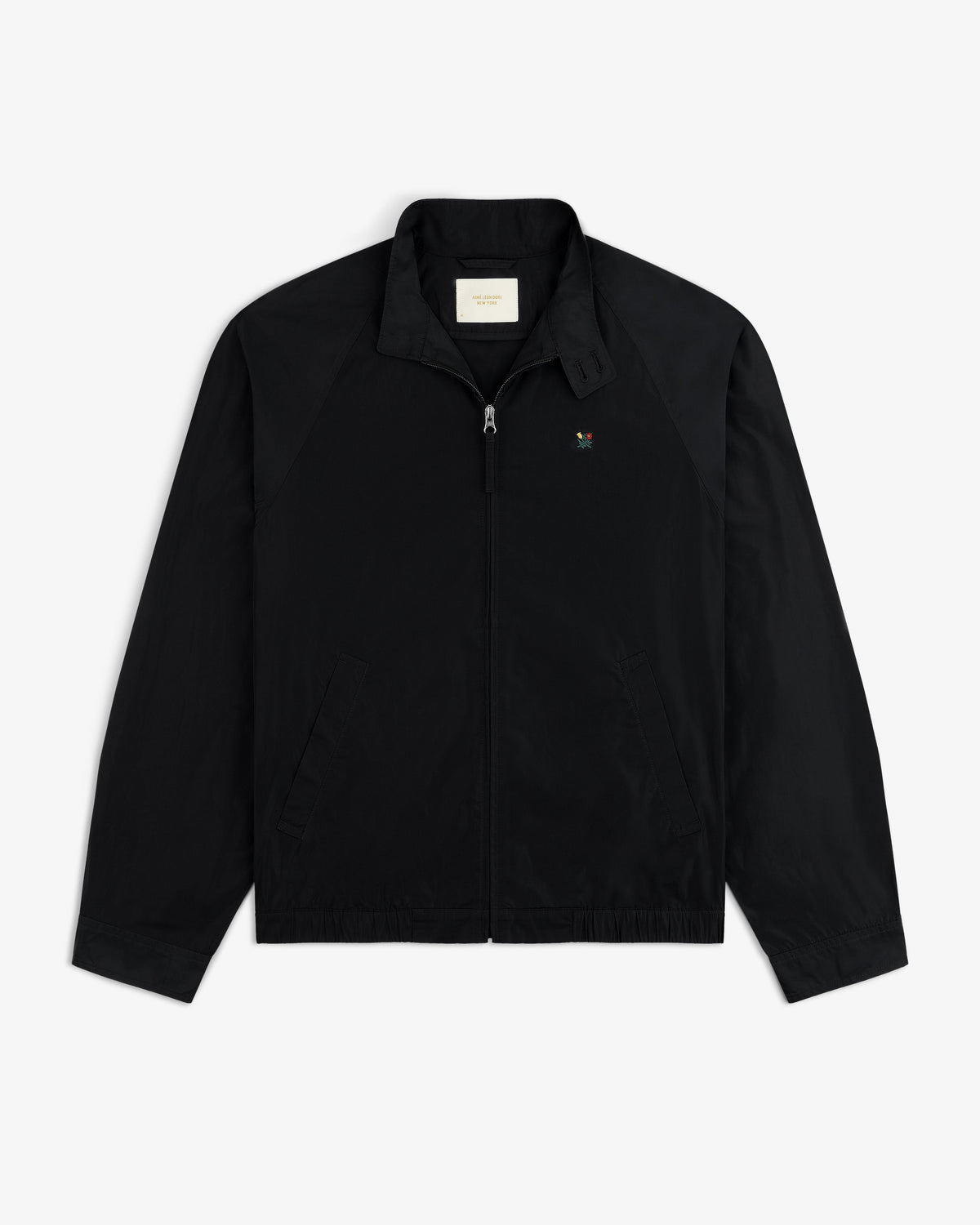 Aimé Leon Dore Jet black Crest Nylon Windbreaker Clothing