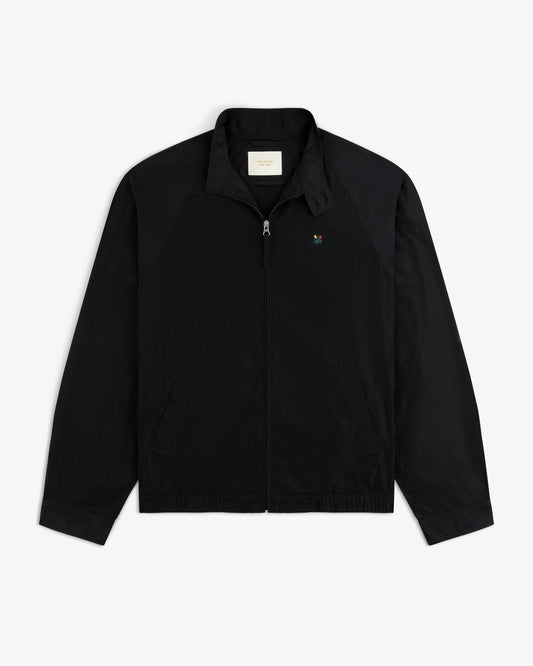 Aimé Leon Dore Jet black Crest Nylon Windbreaker Clothing