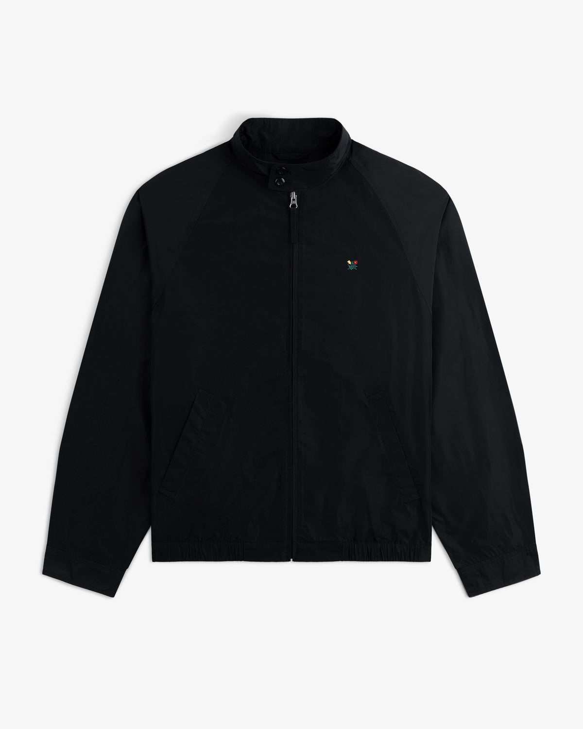 Aimé Leon Dore Jet black Crest Nylon Windbreaker Clothing