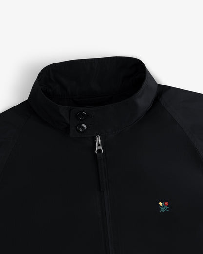 Aimé Leon Dore Jet black Crest Nylon Windbreaker Clothing