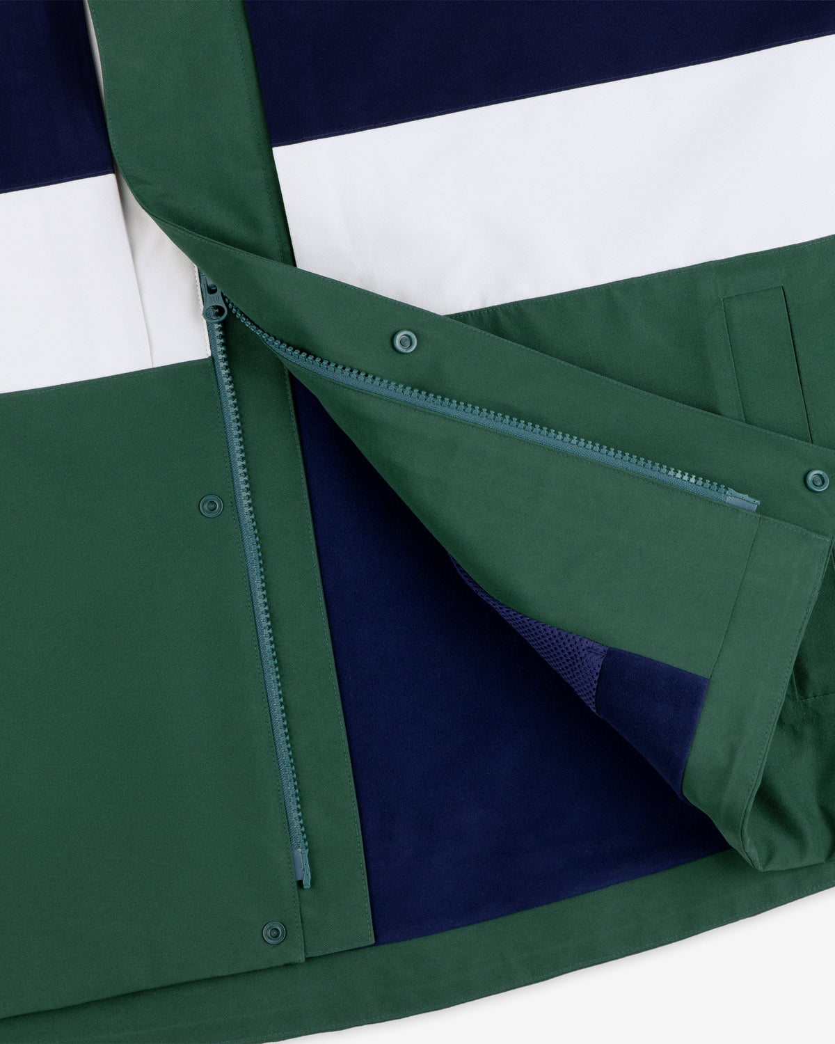 Aimé Leon Dore Dark green GORE-TEX Striped Sailing Jacket Clothing