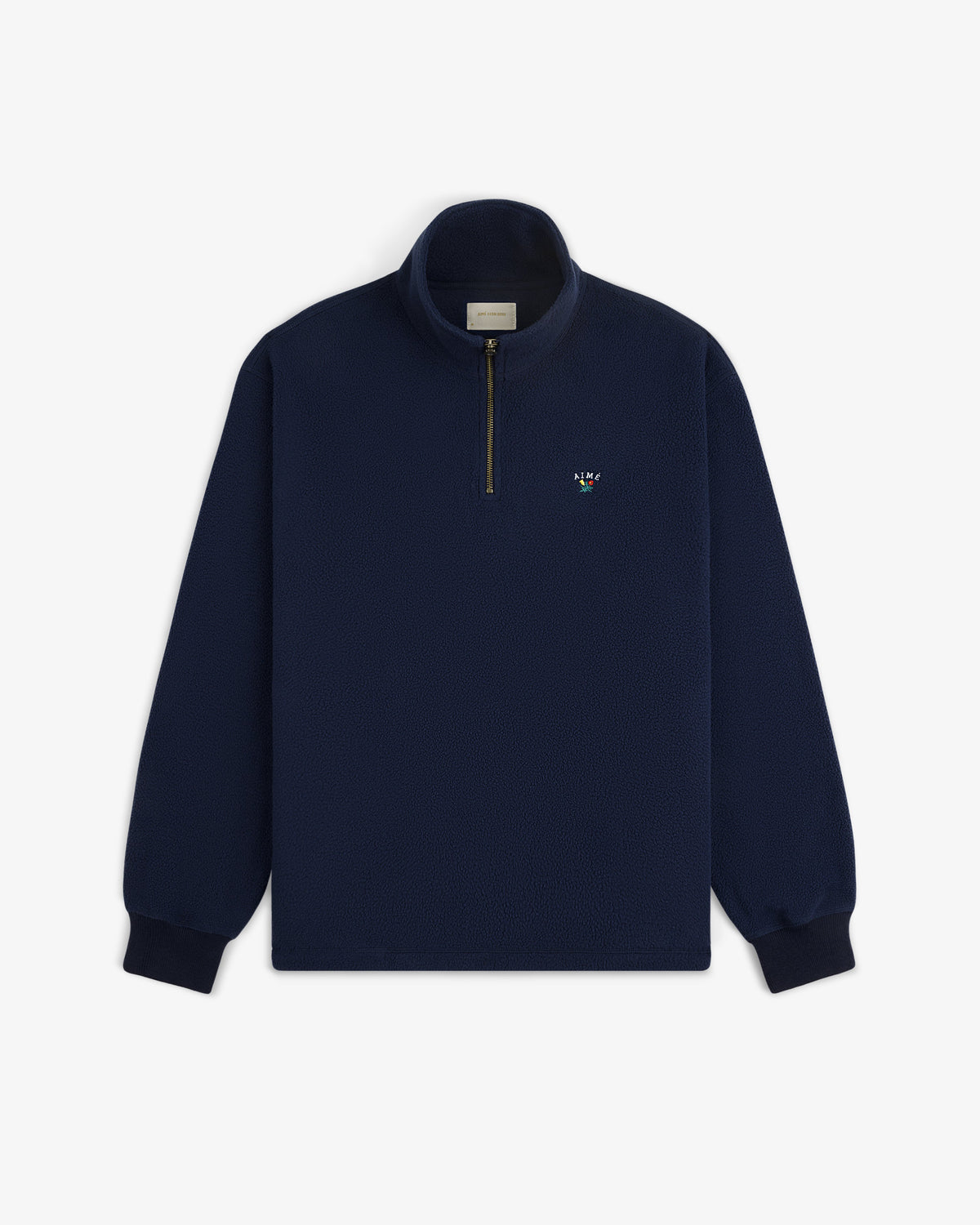 Aimé Leon Dore Navy blazer Crest Quarter-Zip Fleece Pullover Clothing