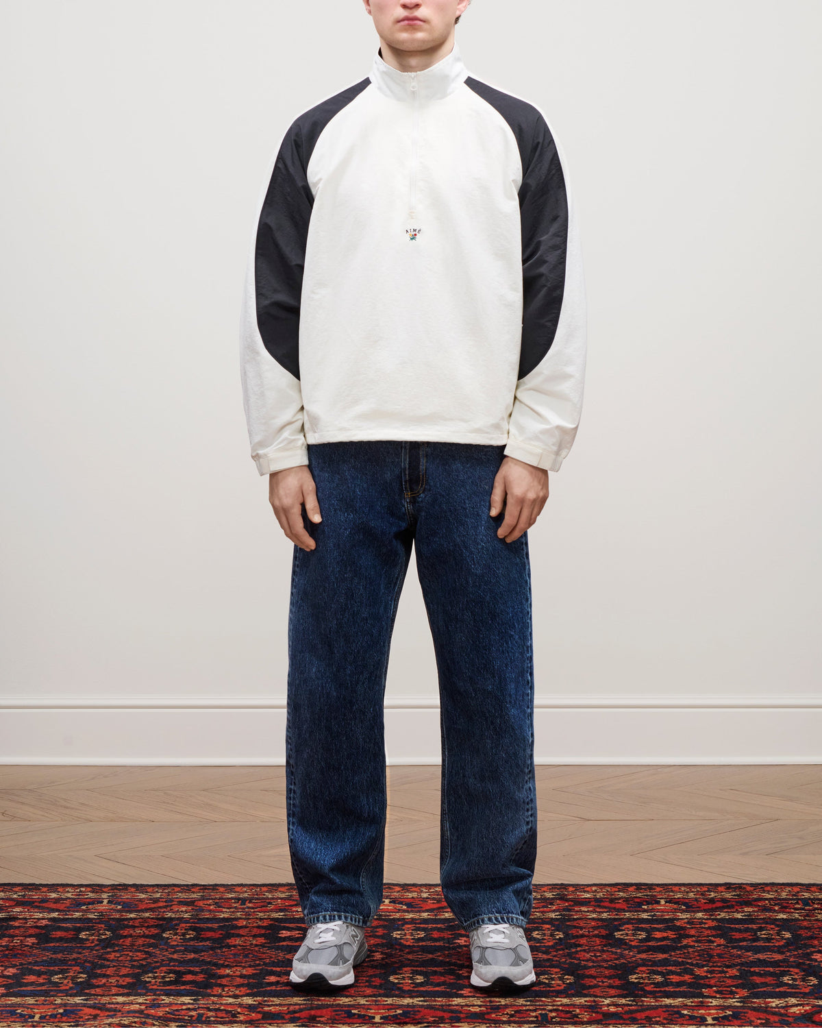 Aimé Leon Dore Coconut milk Crest Nylon Half-Zip Pullover Clothing