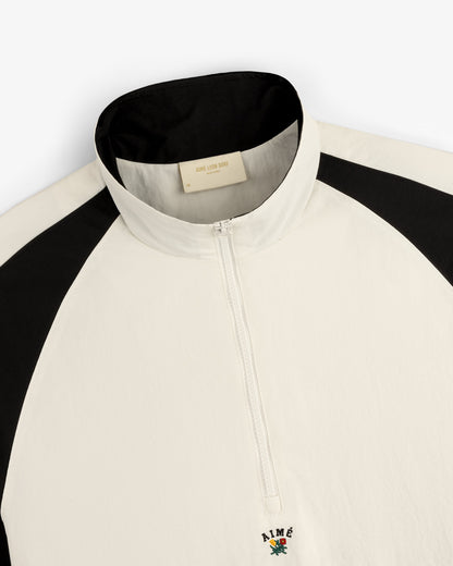 Aimé Leon Dore Coconut milk Crest Nylon Half-Zip Pullover Clothing