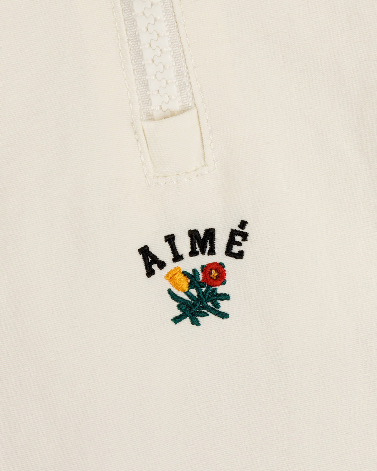 Aimé Leon Dore Coconut milk Crest Nylon Half-Zip Pullover Clothing