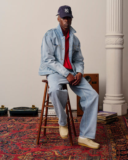 Aimé Leon Dore Evening blue Denim Trucker Jacket Clothing
