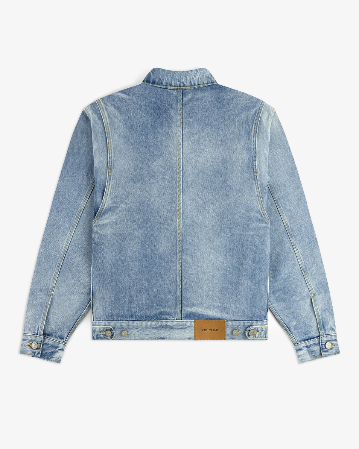 Aimé Leon Dore Evening blue Denim Trucker Jacket Clothing