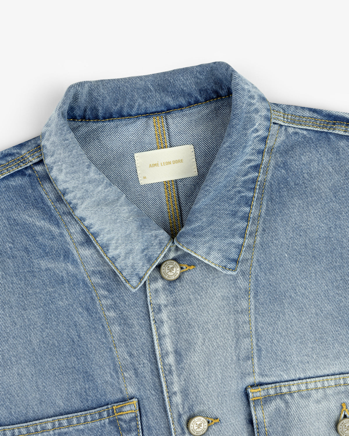 Aimé Leon Dore Evening blue Denim Trucker Jacket Clothing