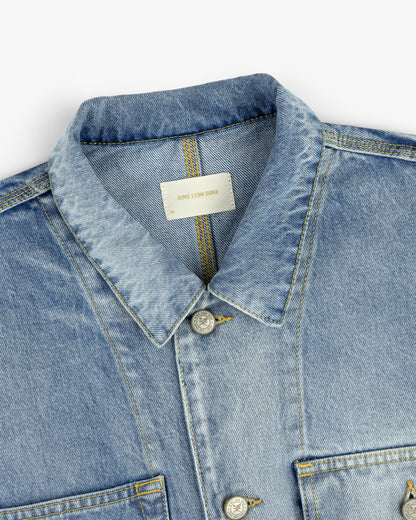 Aimé Leon Dore Evening blue Denim Trucker Jacket Clothing